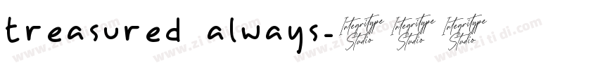 treasured always字体转换